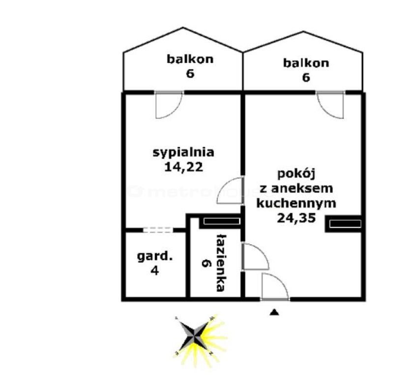 Mieszkanie dwupokojowe na sprzedaż Kołobrzeg, Śródmieście, Szpitalna  47m2 Foto 15