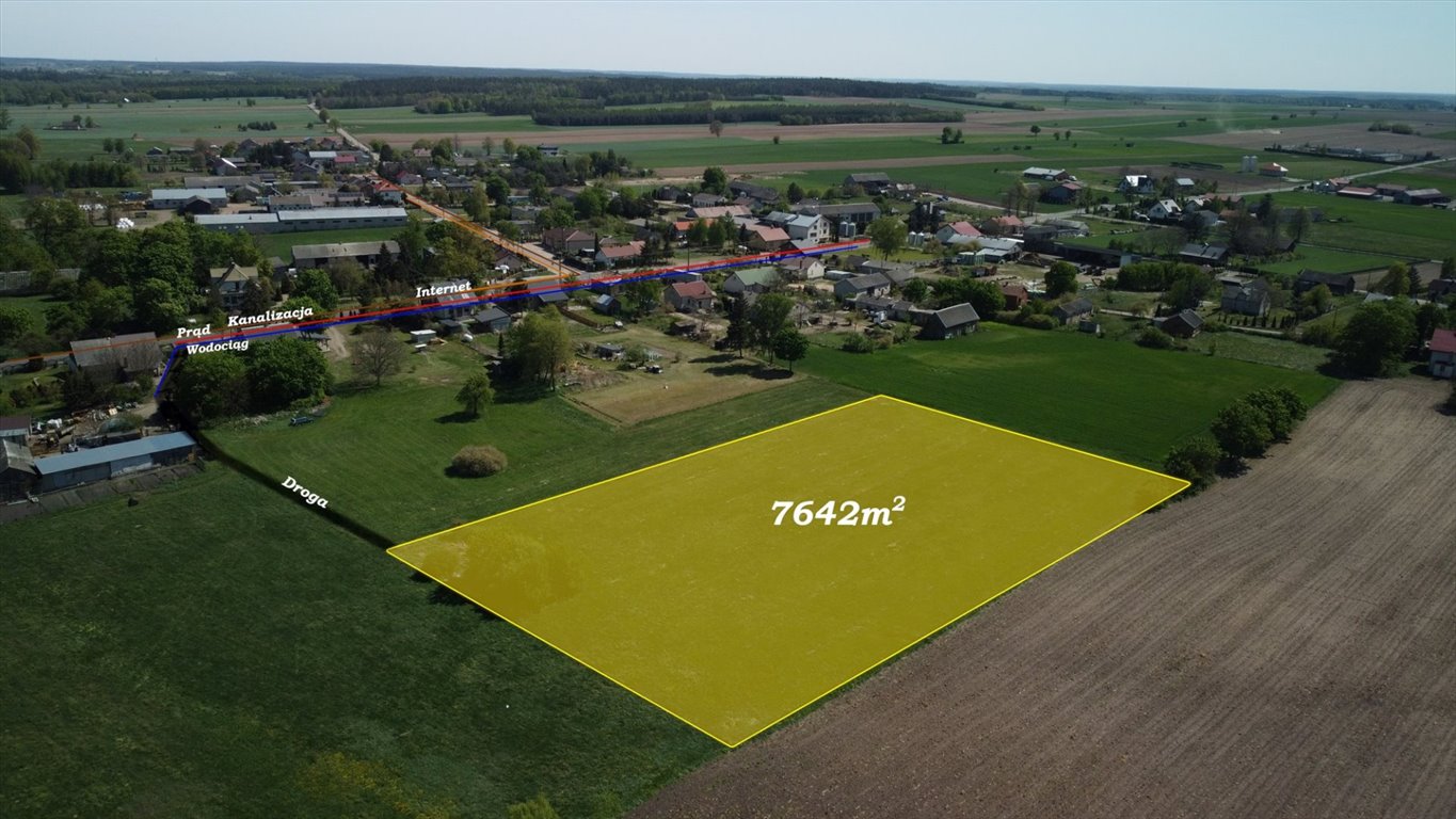 Działka rolna 7 642 m2 w Kowalewku – spokojna okolica Kowalewko  7 642m2 Foto 1