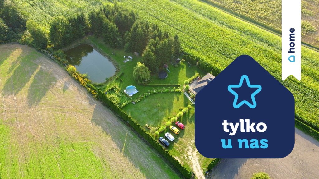 Dom z lasem i stawem, 226 m², 5 pokoi, taras Żołędowo  226m2 Foto 1