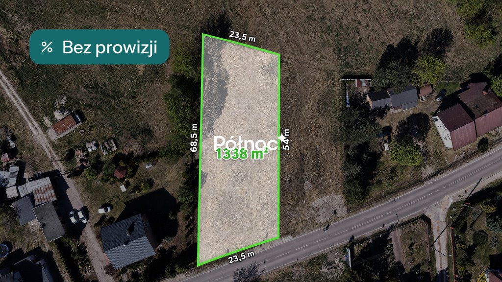Działka budowlana 1338 m² z MPZP, szeroka, dojazd asfaltowy zapraszam Nadma, Stara 179  1 338m2 Foto 1