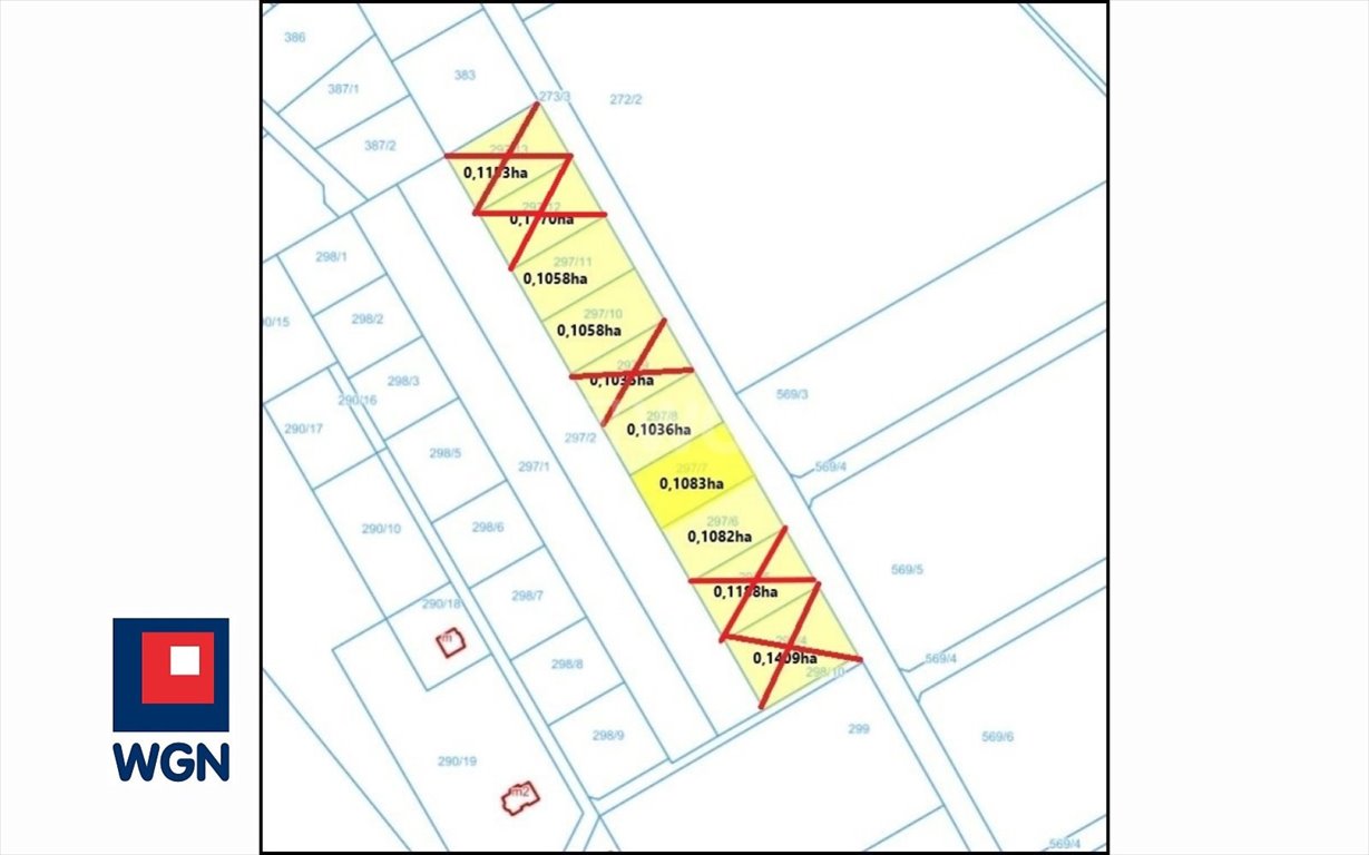 Działka budowlana w Kobyla Góra, 1058 m2, blisko jeziora Kobyla Góra, Bierzów, Bierzów  1 058m2 Foto 1
