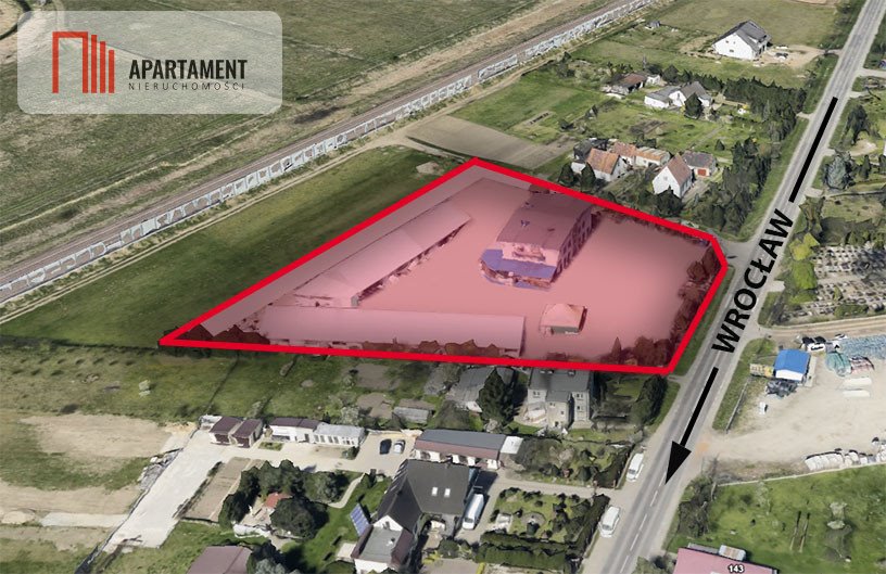 Działka z halą i budynkiem 2-kondygnacyjnym - media i parking Wrocław, Lipa Piotrowska  7 070m2 Foto 1