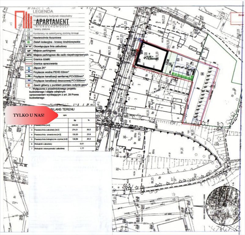 Zapraszam do zakupu działki z projektem kamienicy w centrum Środy Środa Śląska  543m2 Foto 1
