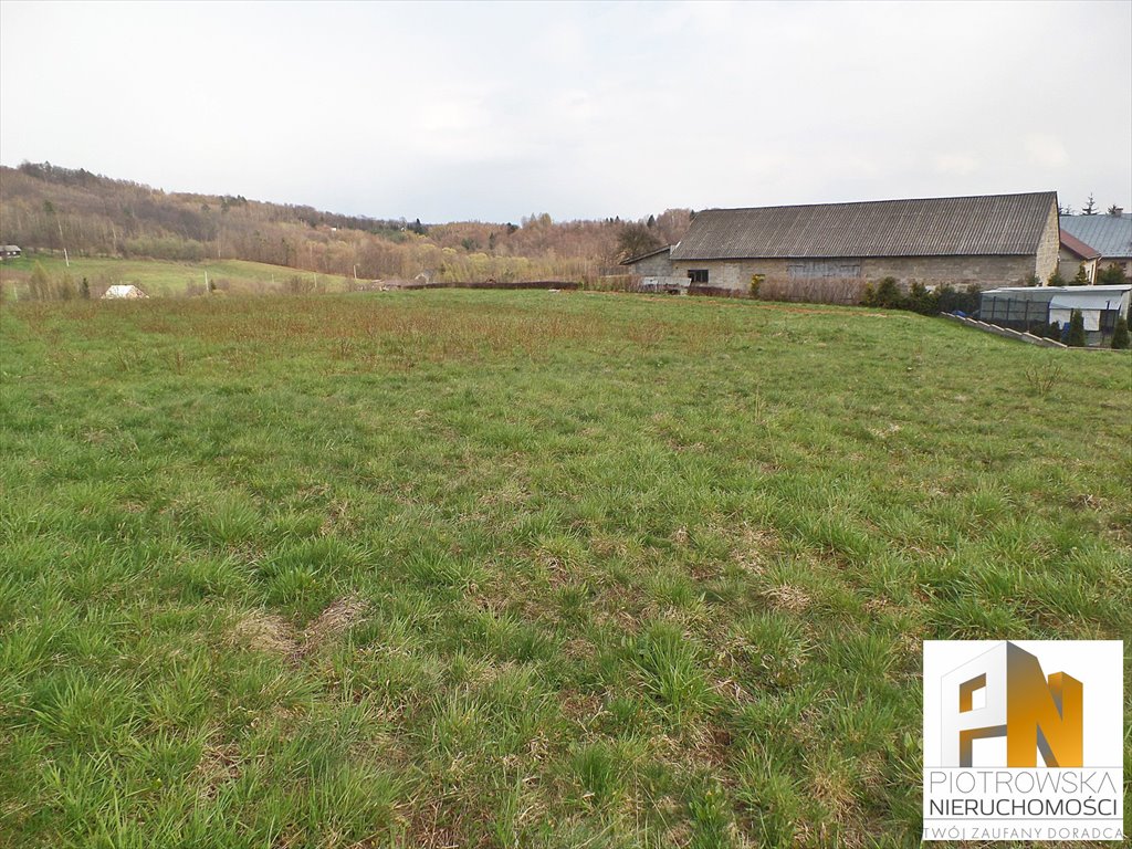 Działka budowlana 1617 m² z widokiem na góry i lasy Wola Lubecka, Wola Lubecka  1 617m2 Foto 1
