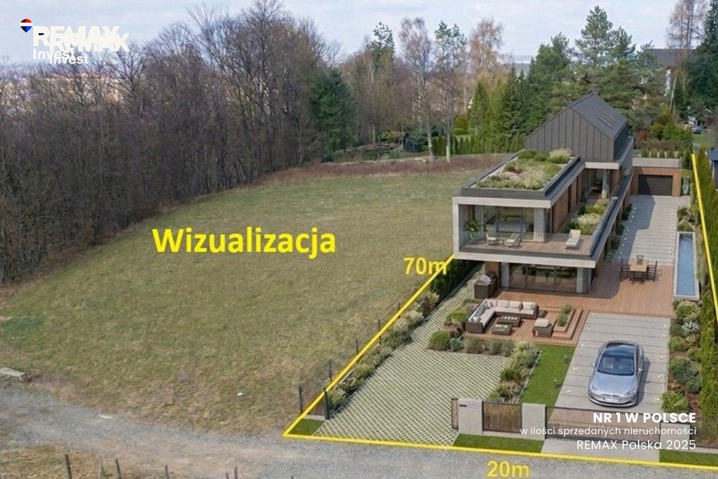 Działka 1419 m² z widokiem na góry - prestiżowa lokalizacja Bielsko-Biała, Łowiecka 0  1 419m2 Foto 1