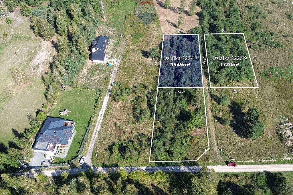 Działka budowlana na sprzedaż Tomaszew  1 549m2 Foto 1