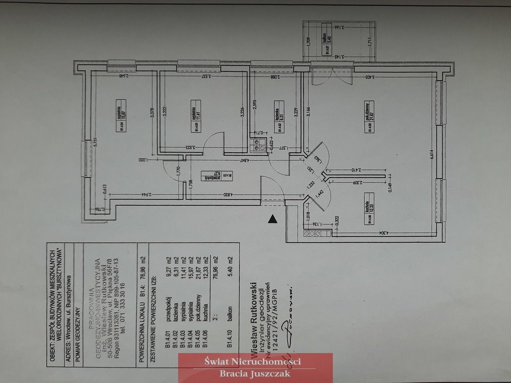 Mieszkanie trzypokojowe na sprzedaż Wrocław, Ołtaszyn, Ołtaszyn, Bursztynowa  77m2 Foto 13