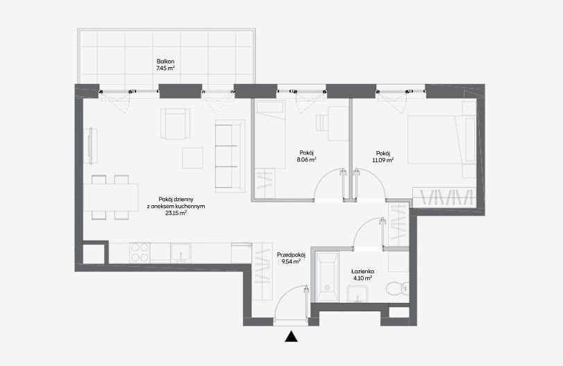 Mieszkanie trzypokojowe na sprzedaż Warszawa, Włochy, Raków, Fajansowa  56m2 Foto 1