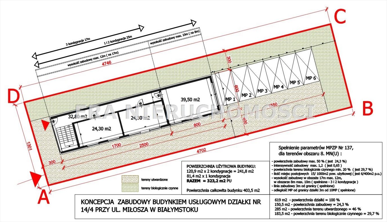 Działka budowlana na sprzedaż Białystok, Mickiewicza, Czesława Miłosza  619m2 Foto 5