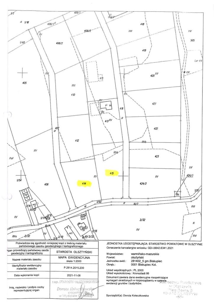 Działka inwestycyjna 5 069 m² w Biskupcu – strefa ekonomiczna Biskupiec  5 069m2 Foto 1