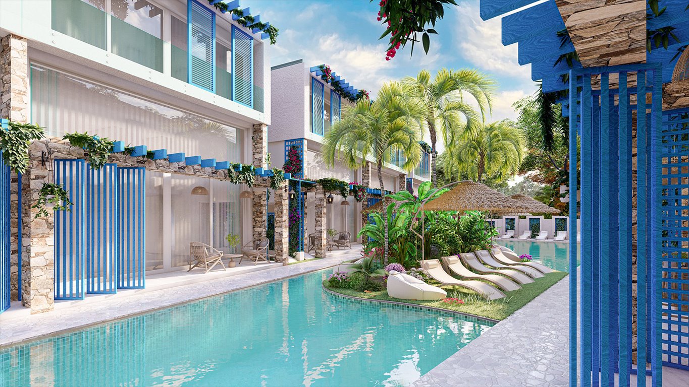 Stylowe apartamenty z basenem i tarasem w İskele Cypr Cypr, Yeni Iskele, Yeni İskele, İskele, Cypr Północny  75m2 Foto 1
