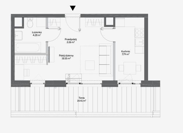 Nowoczesne 1 pokój z szklarnią na Rakowie, 32,88 m² Warszawa, Włochy, Raków, Fajansowa  33m2 Foto 1