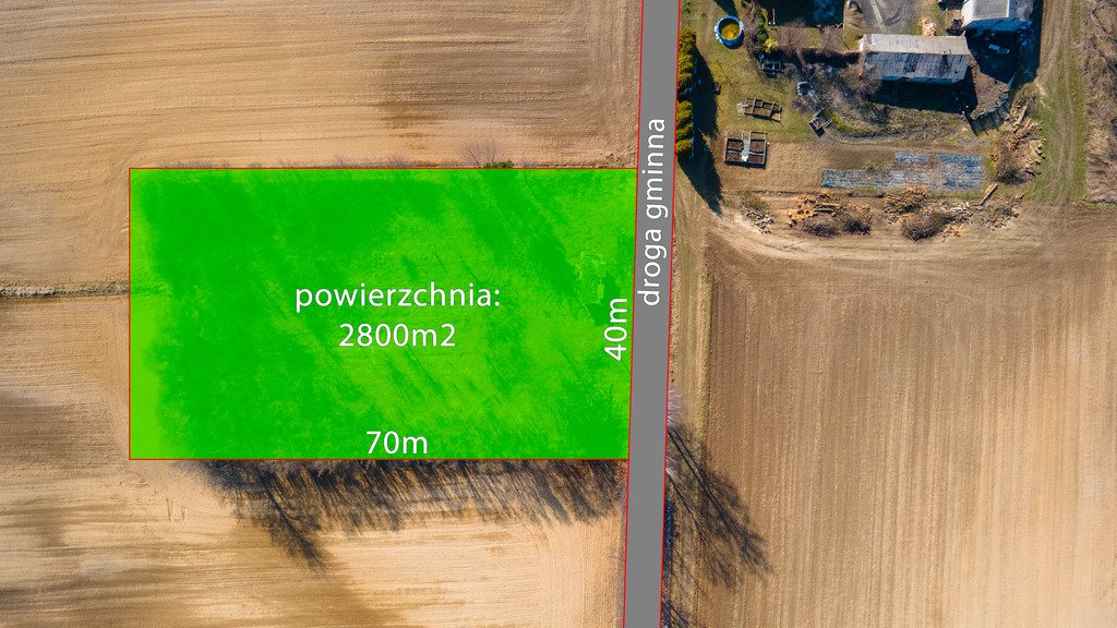 Działka budowlana na sprzedaż Motycz  2 800m2 Foto 1