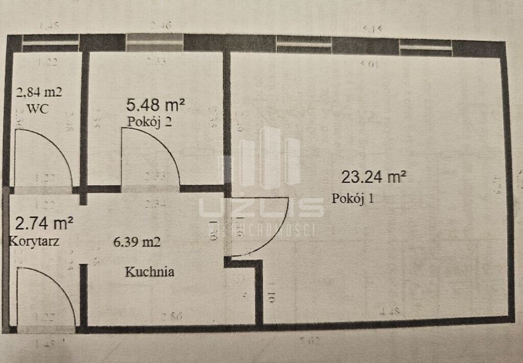 Mieszkanie dwupokojowe na sprzedaż Starogard Gdański, Władysława Jagiełły  41m2 Foto 2