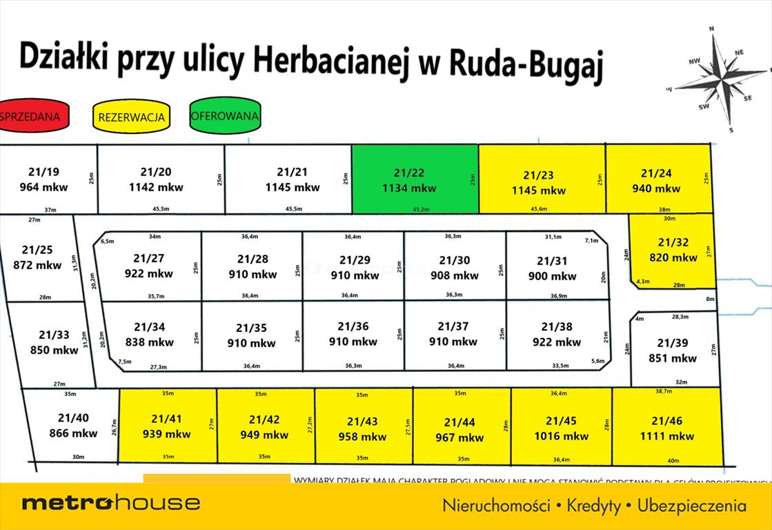 Działka inna na sprzedaż Ruda-Bugaj, Herbaciana  1 134m2 Foto 8