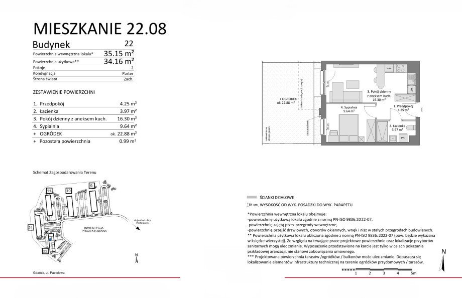 Mieszkanie dwupokojowe na sprzedaż Gdańsk, Łostowice, Pastelowa  34m2 Foto 1