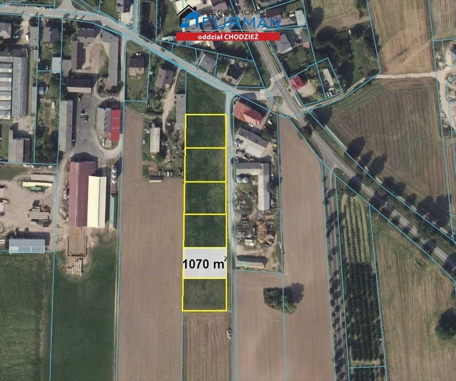 Działka budowlana 1070 m² z warunkami zabudowy w Margoninie Margonin  1 070m2 Foto 1
