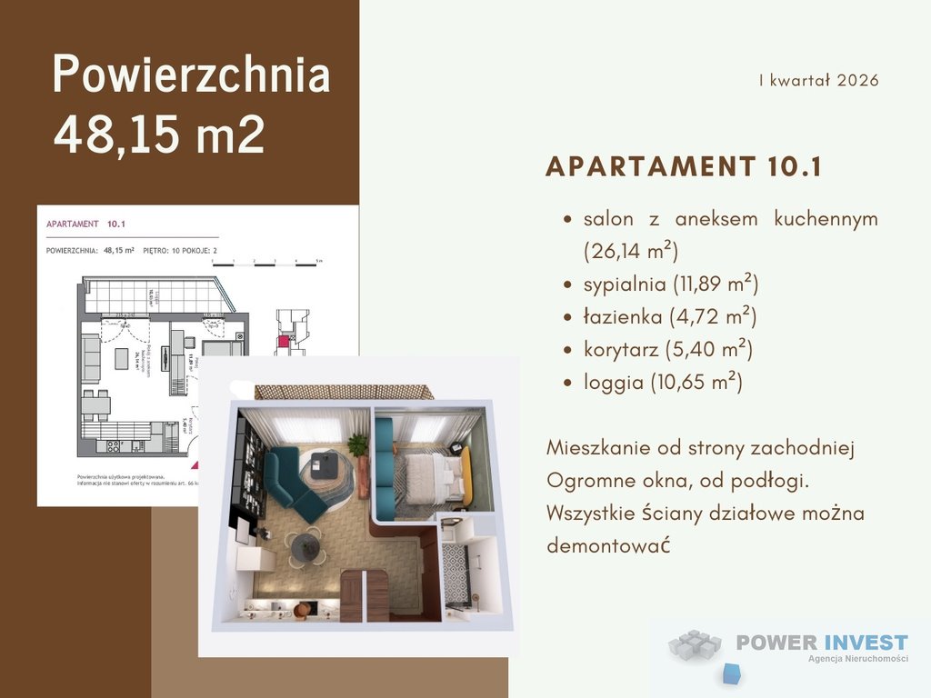 Mieszkanie dwupokojowe na sprzedaż Gdańsk, al. gen. Józefa Hallera  48m2 Foto 2