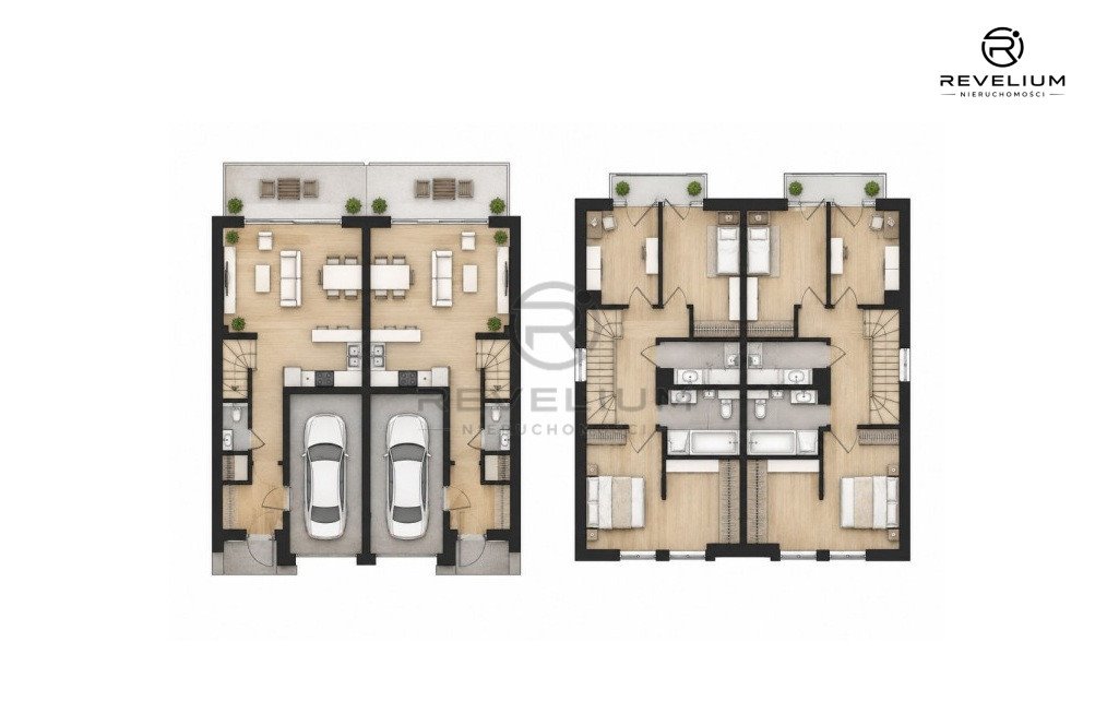Polecam nowoczesny bliźniak 160 m² z ogrodem 450 m² i garażem w Kębłowie Kębłowo  160m2 Foto 1