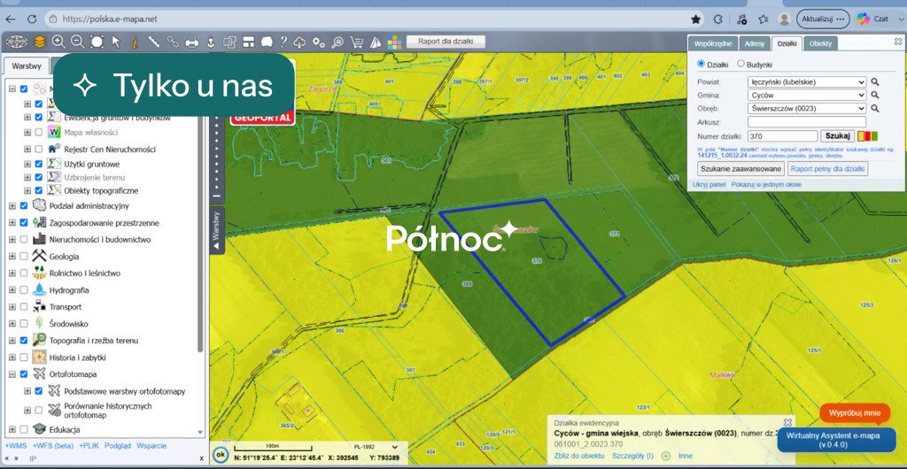 Na sprzedaż rozległa działka 23 200 m² w Świerszczowie Świerszczów  23 200m2 Foto 1