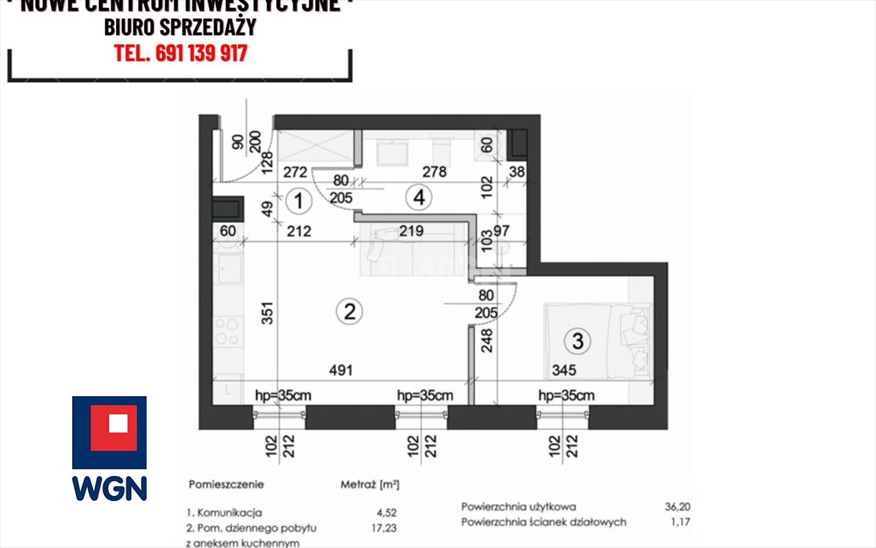 Mieszkanie dwupokojowe na sprzedaż Lublin, Węglin Południowy  37m2 Foto 1