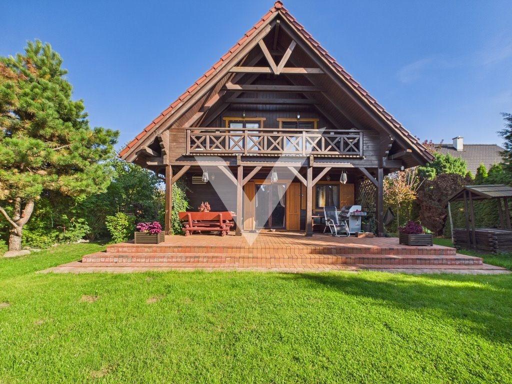 Dom z litego drewna 188 m² (sauna, 5 pokoi) w Czarnowie Czarnowo  188m2 Foto 1