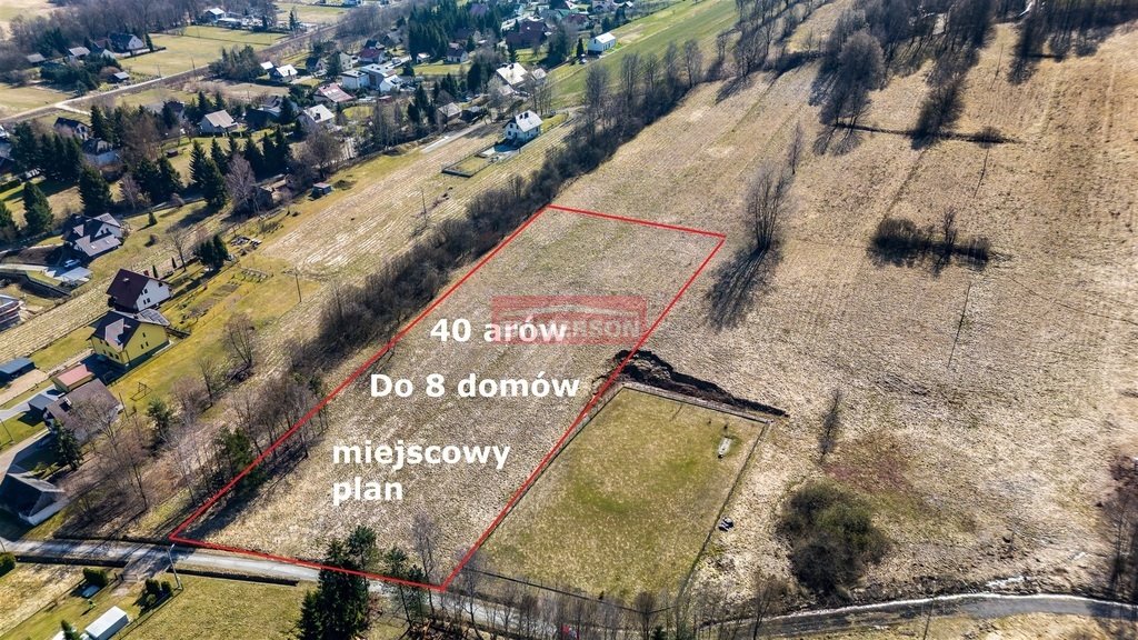 Sprzedam inwestycyjną działkę 40 arów z widokiem w Radziszowie Radziszów  4 059m2 Foto 1