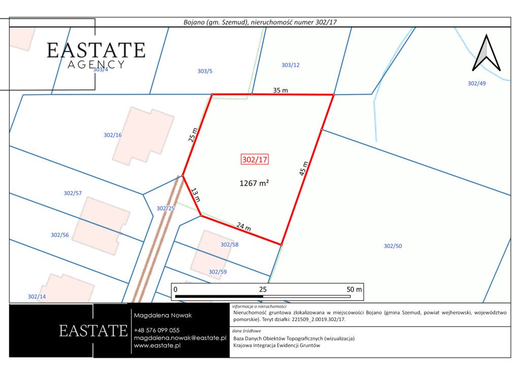 Zapraszam do zakupu działki 1262 m² z warunkami zabudowy w spokojnym Bojanie Bojano, Platynowa  1 262m2 Foto 1