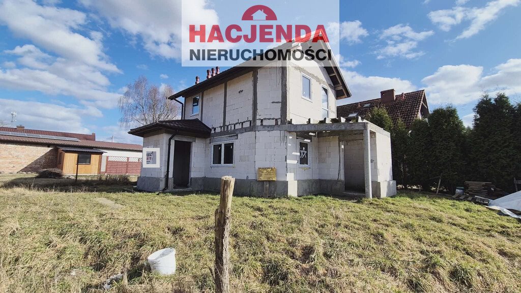 Dębostrów: Dom w stanie surowym z tarasem i własną studnią Dębostrów  80m2 Foto 1