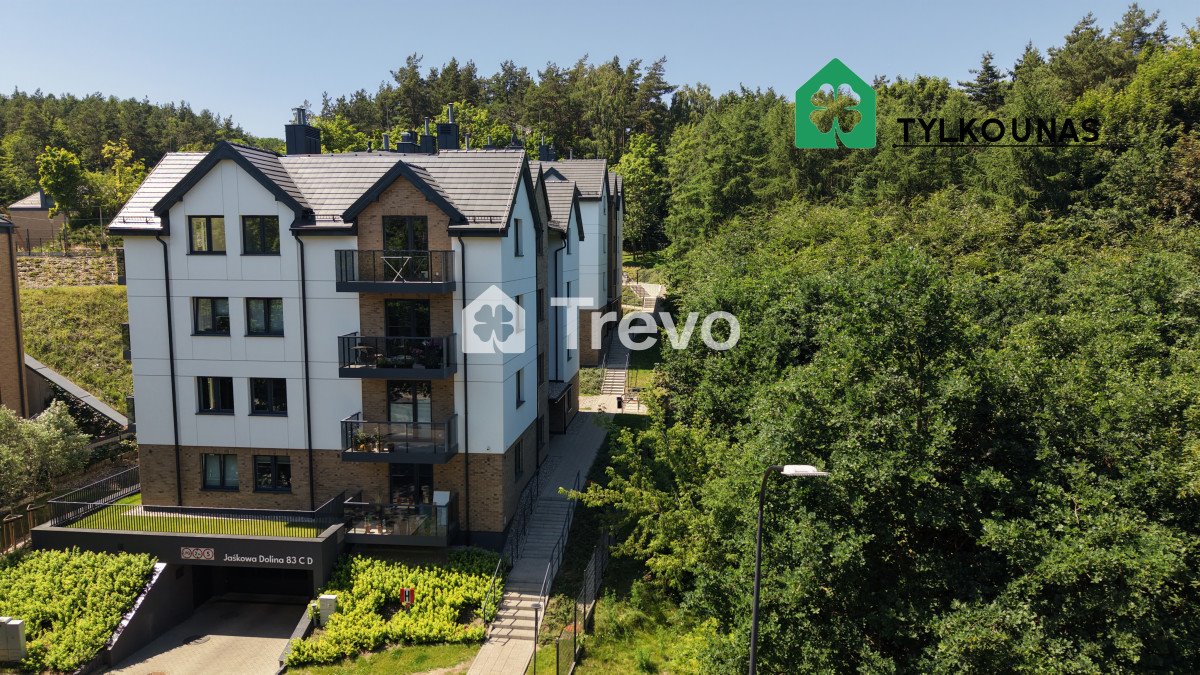Nowoczesne 2-pokojowe mieszkanie z balkonem i widokiem na zieleń Gdańsk, Wrzeszcz, Jaśkowa Dolina  44m2 Foto 1