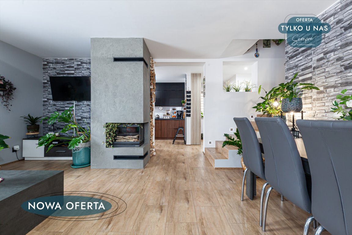 Dom z kominkiem, tarasem i widokiem na łąki Babice  166m2 Foto 1