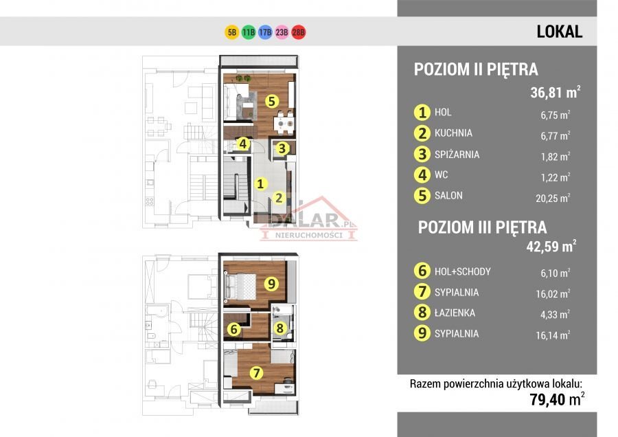 Mieszkanie trzypokojowe na sprzedaż Nowa Wola, Mieczyków  79m2 Foto 12
