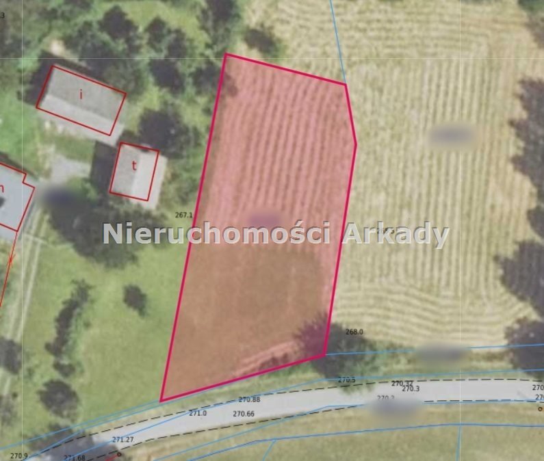 Do sprzedania działka 1078 m² z mediami i lasem w Pielgrzymowicach Pielgrzymowice, Daszyńskiego  1 087m2 Foto 1