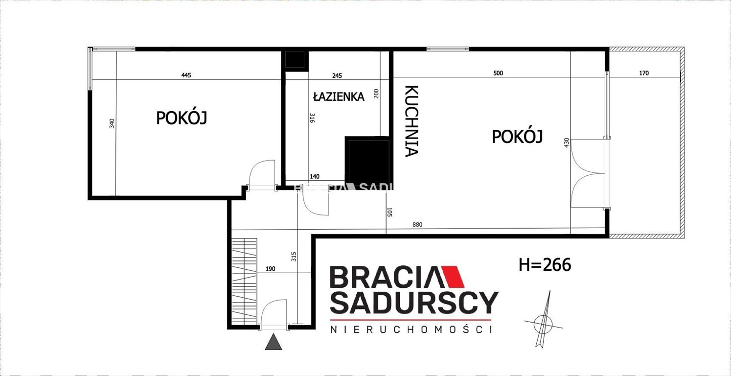 Mieszkanie dwupokojowe na sprzedaż Kraków, Bronowice, Bronowice Wielkie, Chełmońskiego  51m2 Foto 3