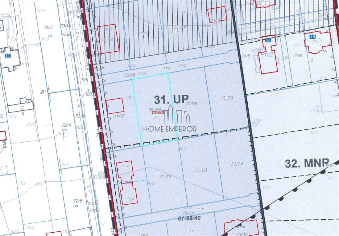 Działka 930 m² pod usługi i zabudowę mieszkaniową (Tomice) Tomice, Kochanowskiego  930m2 Foto 1