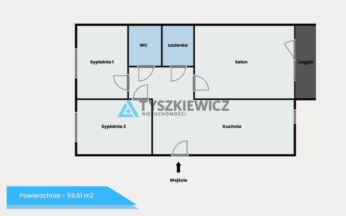 Mieszkanie trzypokojowe na sprzedaż Rumia, Pomorska  60m2 Foto 5