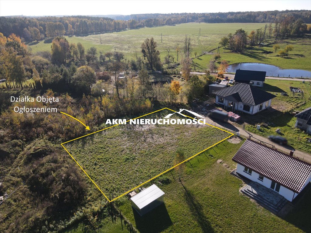Działka 1010 m² z pozwoleniem na dom w Prabutach Prabuty, Różana  1 010m2 Foto 1
