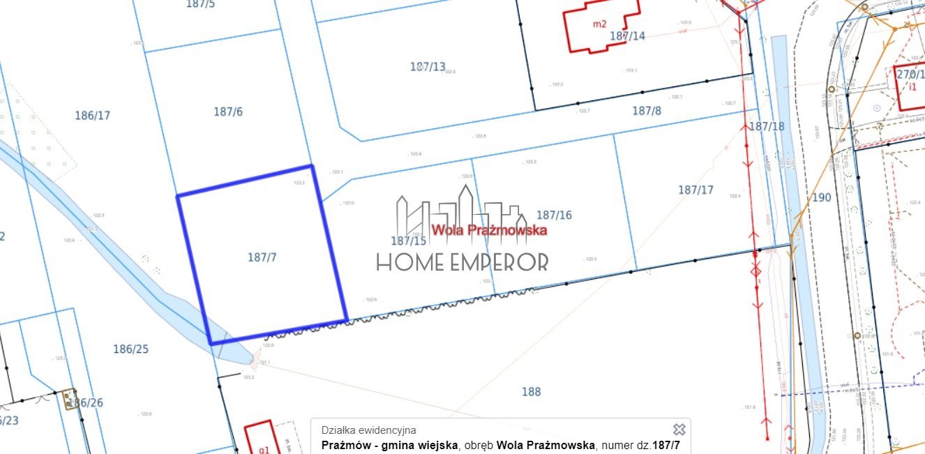 Działka budowlana na sprzedaż Wola Prażmowska  1 000m2 Foto 2