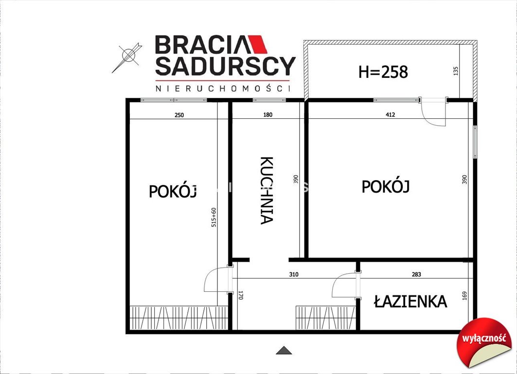 Mieszkanie dwupokojowe na wynajem Kraków, Prądnik Czerwony, Rakowice, Ostatnia  48m2 Foto 3