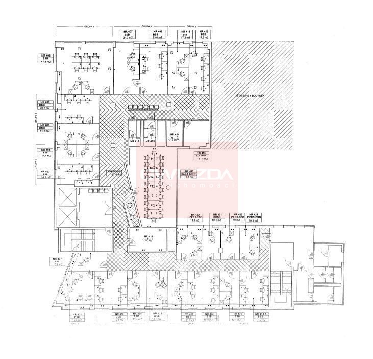 Nowoczesne biuro 713 m² w centrum Warszawy z salą konferencyjną Warszawa, Śródmieście  714m2 Foto 1