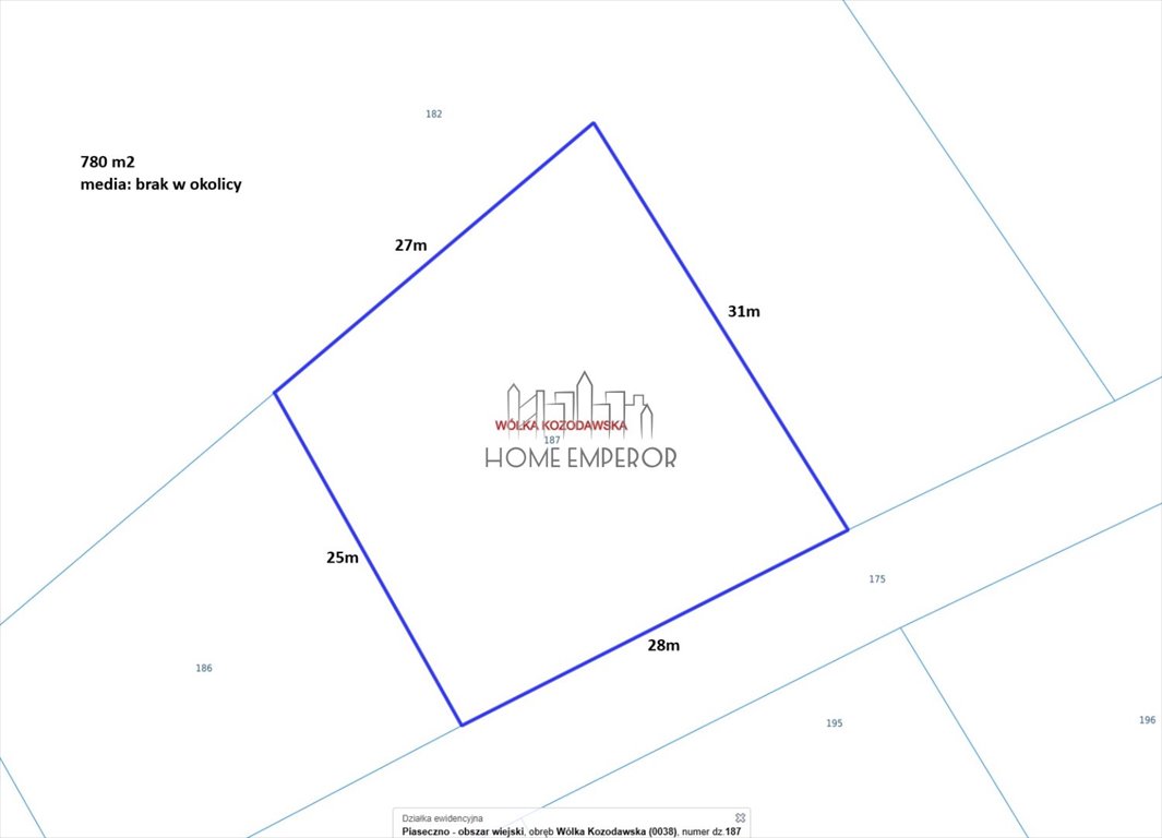 Działka rolna na sprzedaż Wólka Kozodawska  780m2 Foto 1