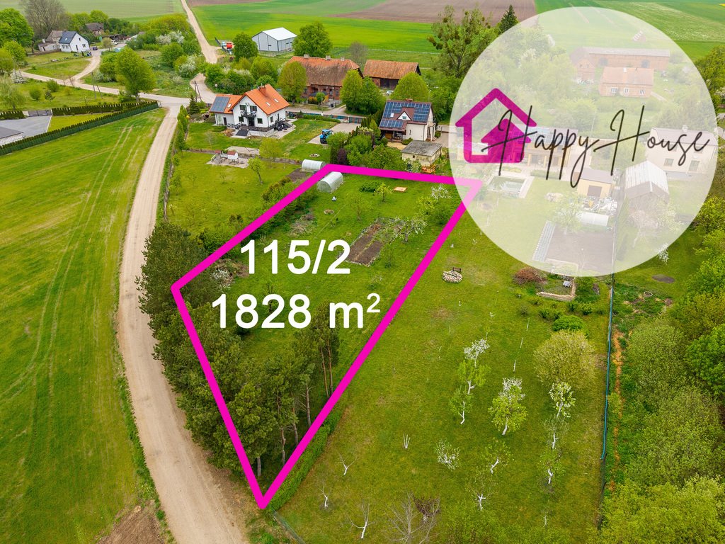 Działka w Pierławkach 1828 m² z MPZP i ogrodem Pierławki  1 828m2 Foto 1