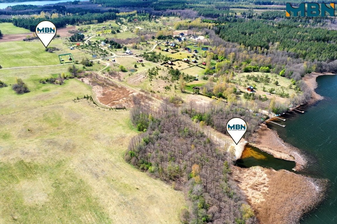 Działka budowlana z widokiem na jezioro Krzywe - 1717 m² Sajzy, Sajzy  1 717m2 Foto 1