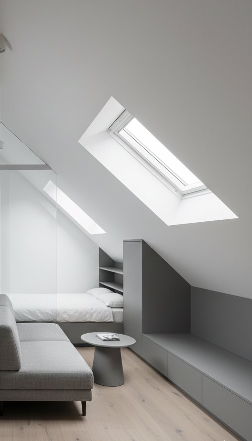 Przytulne 23 m² na poddaszu w centrum Łodzi z opcją wykończenia Łódź, Śródmieście, ul. Orla  23m2 Foto 1