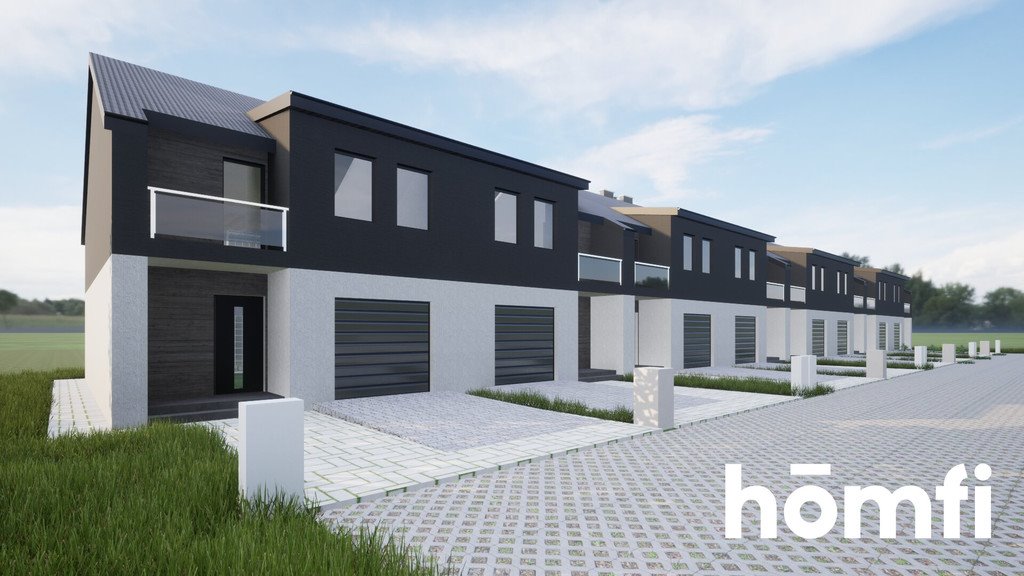 Nowoczesny dom szeregowy z garażem, ogródkiem i podłogówką Boguchwała, Akacjowa  130m2 Foto 1