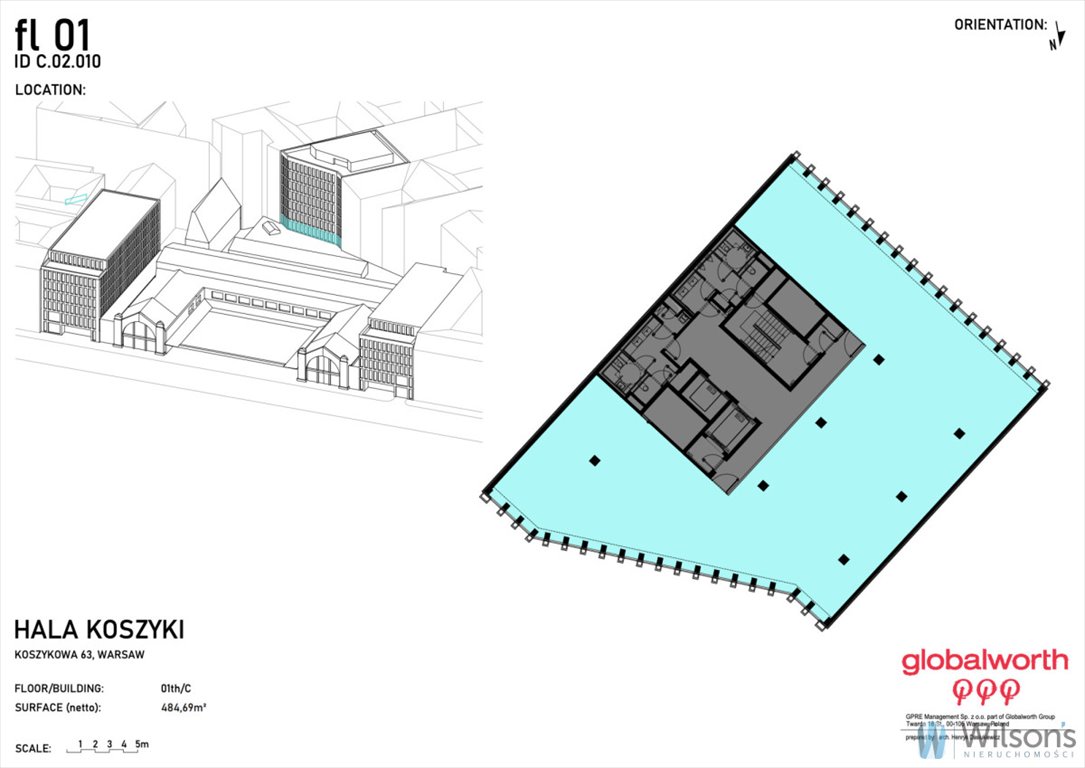 Lokal użytkowy 636 m² w prestiżowym kompleksie Hala Koszyki polecam! Warszawa, Śródmieście, Koszykowa  636m2 Foto 1