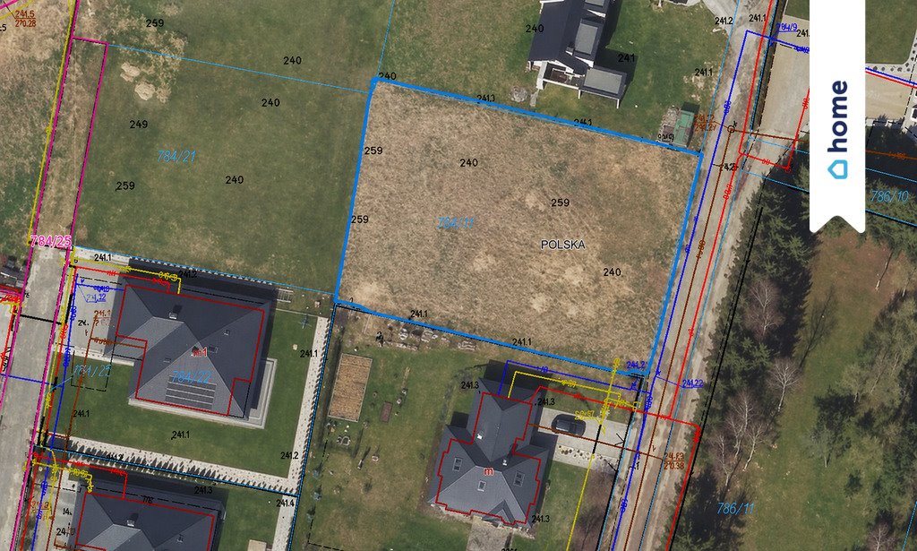 Gotowa działka budowlana 1318 m2 w Tyczynie z mediami Tyczyn, Kościuszki  1 318m2 Foto 1