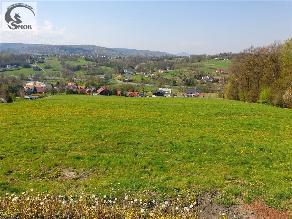 Widokowa działka 1150 m2 z mediami i planem zabudowy Głogoczów  1 150m2 Foto 1