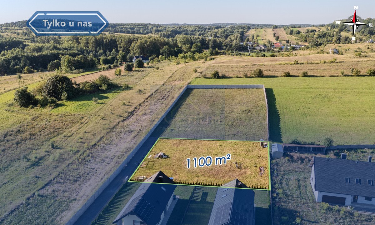 Działka 1100 m² w Żarkach z mediami i możliwością dokupu Żarki, Wschodnia  1 100m2 Foto 1