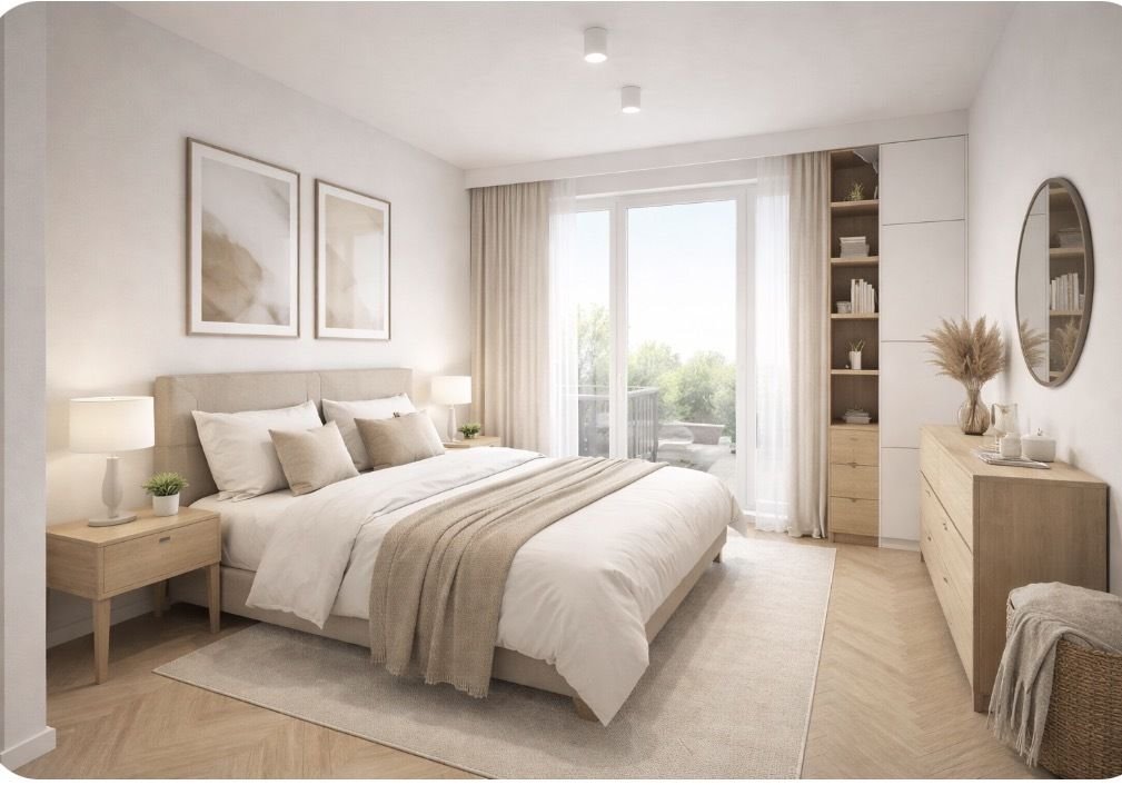 Nowoczesne 2-pokojowe mieszkanie 42,56 m2 z garażem i blisko natury Poznań, Nowe Miasto, Nowe Miasto  43m2 Foto 1